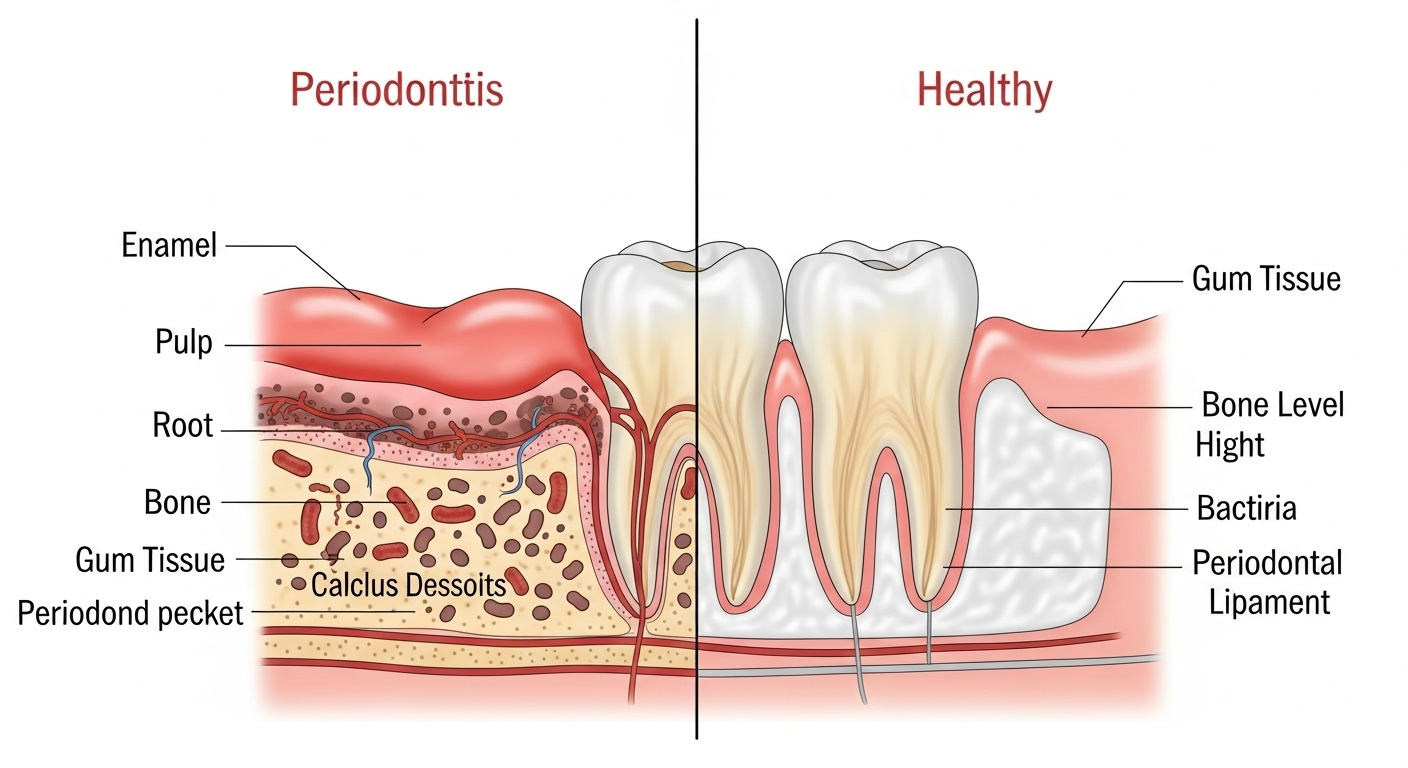Encías Inflamadas y Mal Aliento Cómo Saber si es Gingivitis o la Temida Periodontiti Encías Inflamadas y Mal Aliento Cómo Saber si es Gingivitis o la Temida Periodontiti